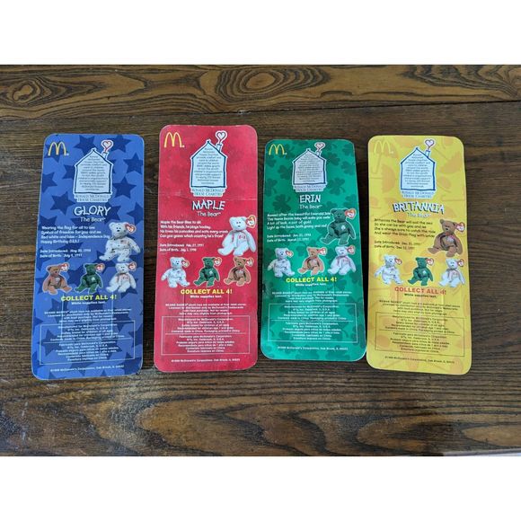 TY Bears Rare 1999 Ronald McDonald House Collection NEW Sealed Lot of 4 - Picture 2 of 14